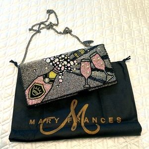 Mary Francés Champagne 🍾🥂 Clutch/Crossbody
